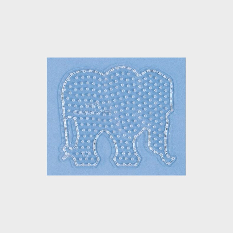 Hama Maxi Perleplade - Elefant - Transparent - 17,5x19,5 Cm - 8201