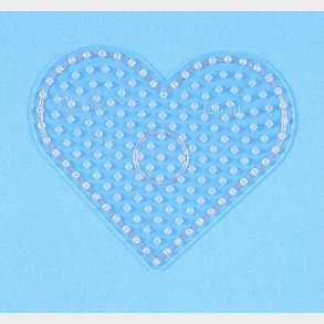 Hama Maxi Perleplade - Hjerte - Transparent - 15x18 Cm - 8206
