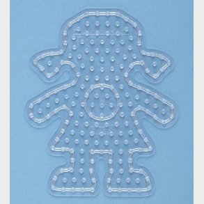 Hama Maxi Perleplade - Pige - Transparent - 19,5x16 Cm - 8207