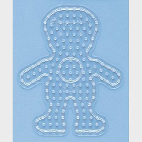 Hama Maxi Perleplade - Dreng - Transparent - 19x16 Cm - 8208