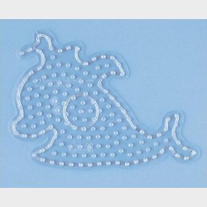 Hama Maxi Perleplade - Hval - Transparent - 14,5x20 Cm - 8209