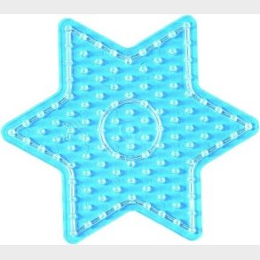 Hama Maxi Perleplade - Stjerne - Transparent - 14,5x15,58 Cm - 8222