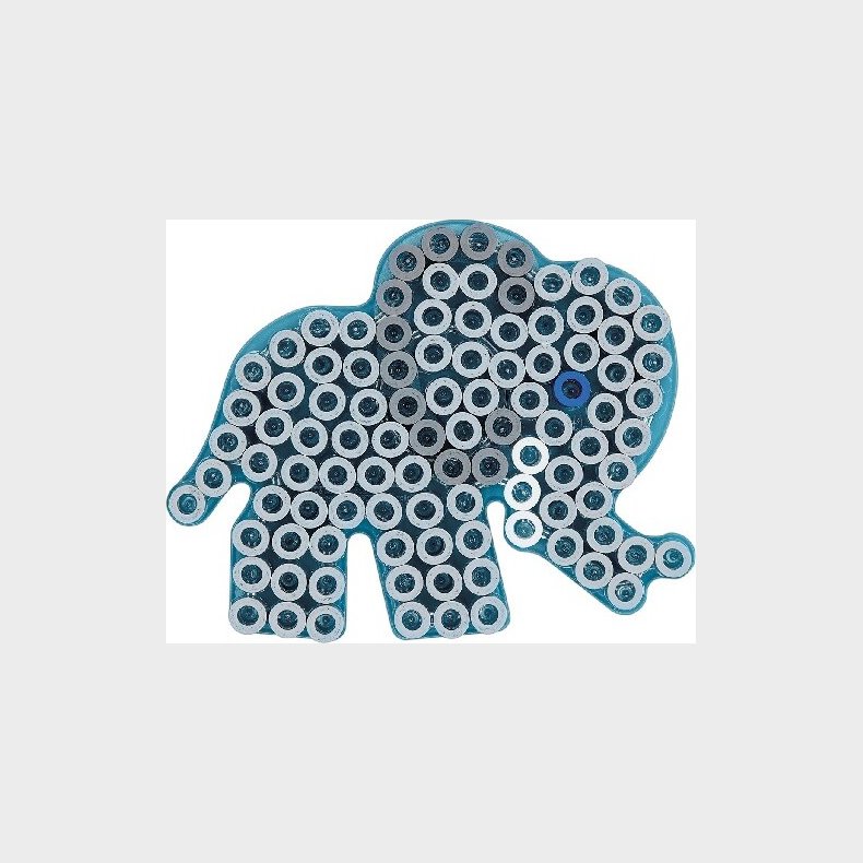 Hama Maxi Perleplade - Elefant - Transparent - 14x11,5 Cm - 8230