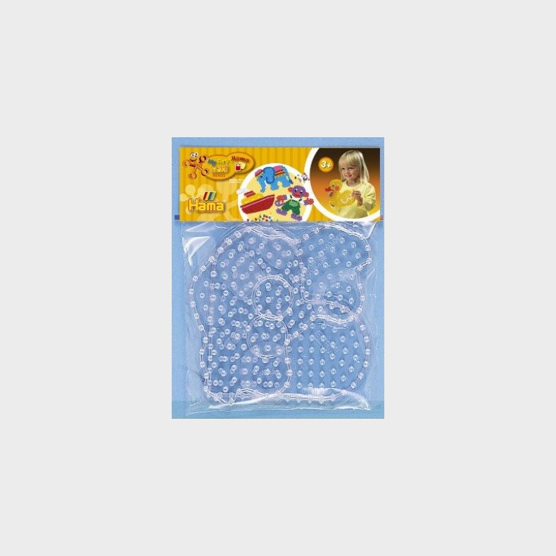 Hama Maxi Perleplader - Bil Og Hjerte - Transparent - 8253