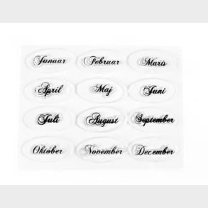 Stempelmotiver Mneder Ca. 22x45mm 12stk. - Hobby Line