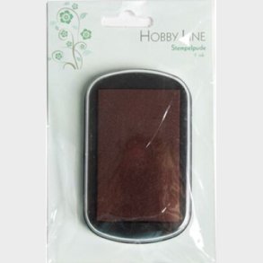 Stempelpude 100x62x15 Pigment Brun - Hobby Line