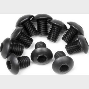 Button Head Screw M3x4mm (hex Socket/10pcs) - Hp100558 - Hpi Racing