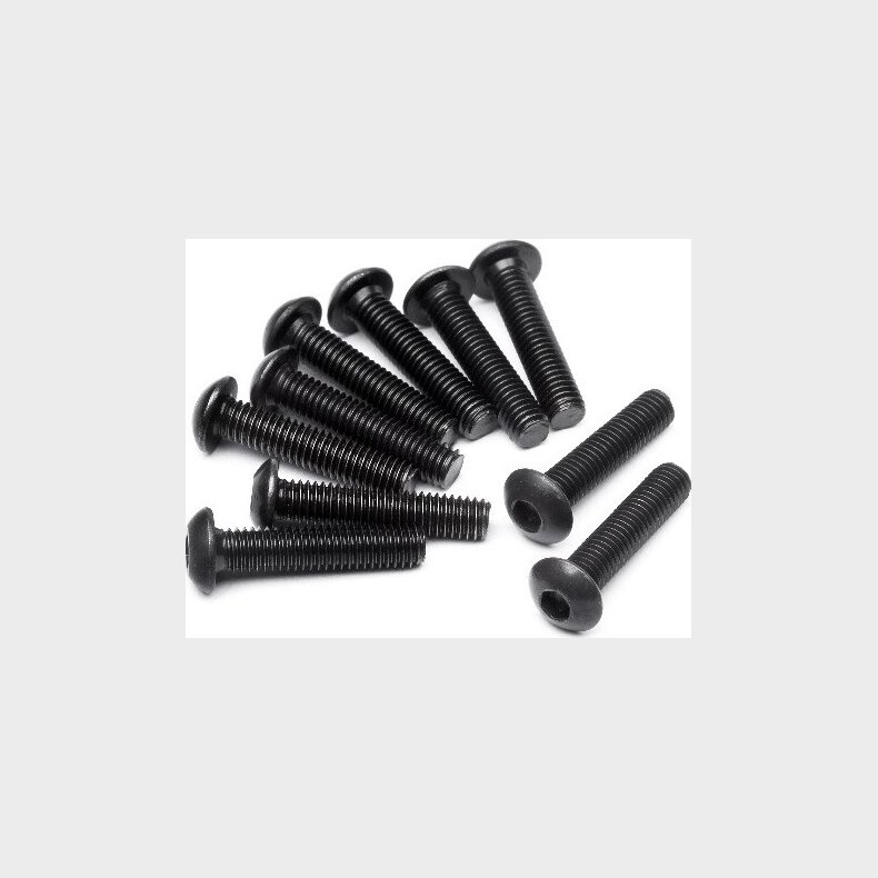 Button Head Screw M3x14mm (hex Socket/10pcs) - Hp100559 - Hpi Racing