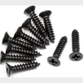 Tp. Flat Head Screw M3*14mm (10pcs) - Hp101245 - Hpi Racing