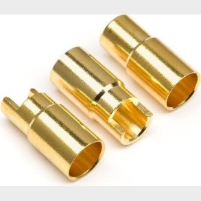 Female Gold Connectors (6.0mm Dia) (3 Pcs) - Hp101953 - Hpi Racing