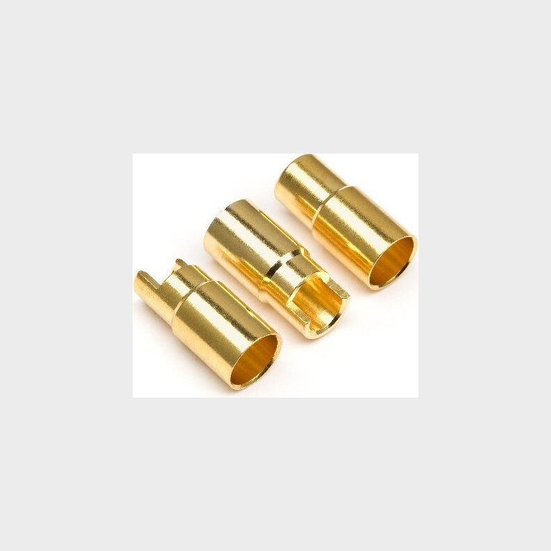 Female Gold Connectors (6.0mm Dia) (3 Pcs) - Hp101953 - Hpi Racing