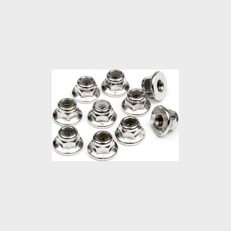 Flanged Lock Nut M3 (10pcs) - Hp103671 - Hpi Racing