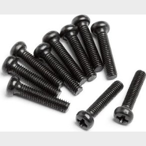 Binder Head Screw M2.5x12 (10pcs) - Hp107154 - Hpi Racing