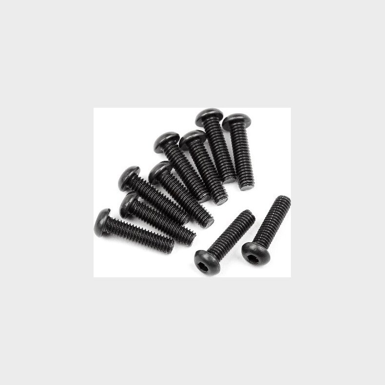 Button Head Screw M2.5x10mm (hex Socket/10pcs) - Hp107373 - Hpi Racing