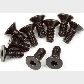 Flat Head Screw M2.5x6mm (hex Socket/10pcs) - Hp107374 - Hpi Racing