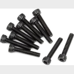 Caphead Screw M2.5x14mm (10pcs) - Hp107891 - Hpi Racing