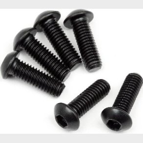 Button Head Screw M6x18mm (hex Socket) (6pcs) - Hp108709 - Hpi Racing