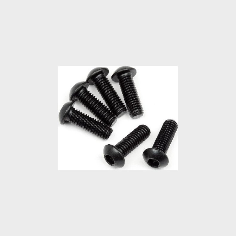 Button Head Screw M6x18mm (hex Socket) (6pcs) - Hp108709 - Hpi Racing