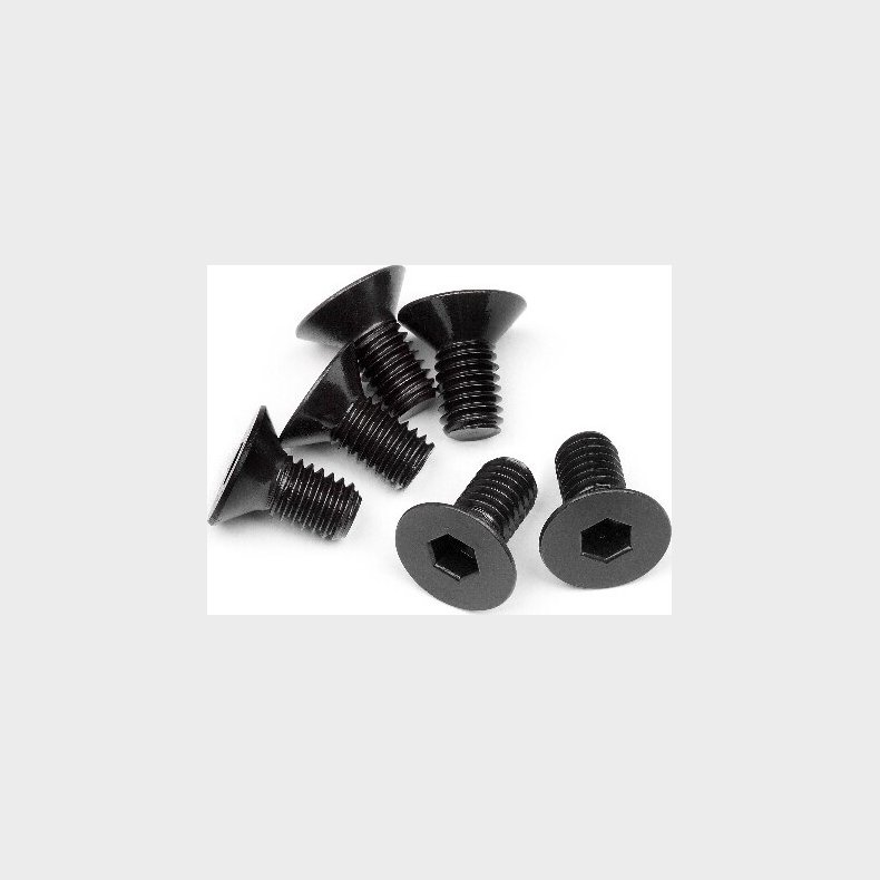 Flat Head Screw M6x12mm (hex Socket/6pcs) - Hp109919 - Hpi Racing