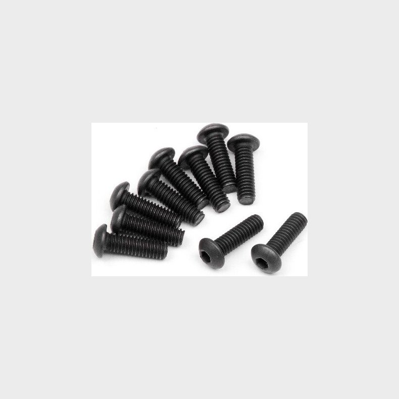 Button Head Screw M2.5x8mm (hex Socket/10pcs) - Hp112738 - Hpi Racing