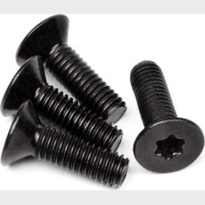 Flat Head Torx Screw M6x20mm (4pcs) - Hp15457 - Hpi Racing