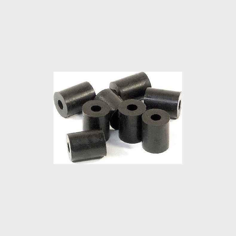 Rubber Tube 3 X 8 10mm (shaped/black/8pcs) - Hp87058 - Hpi Racing