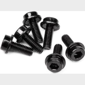 Flanged Cap Head Screw M3x8mm (6pcs) - Hp94453 - Hpi Racing