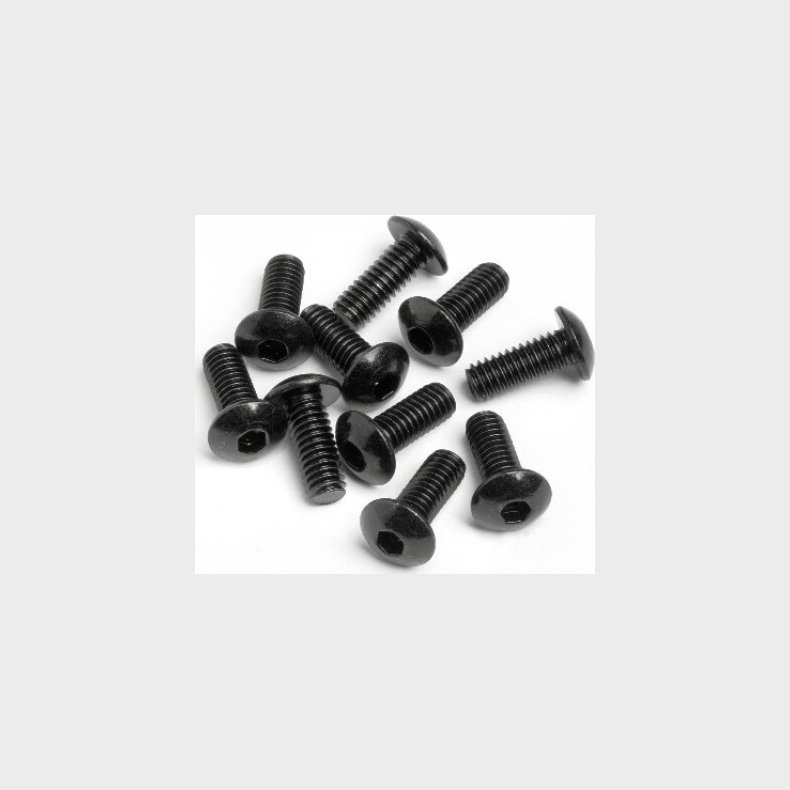 Button Head Screw M4x10mm (hex Socket/10pcs) - Hp94554 - Hpi Racing