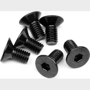 Flat Head Screw M5x10mm (hex Socket/6pcs) - Hp94727 - Hpi Racing