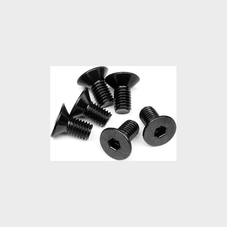 Flat Head Screw M5x10mm (hex Socket/6pcs) - Hp94727 - Hpi Racing