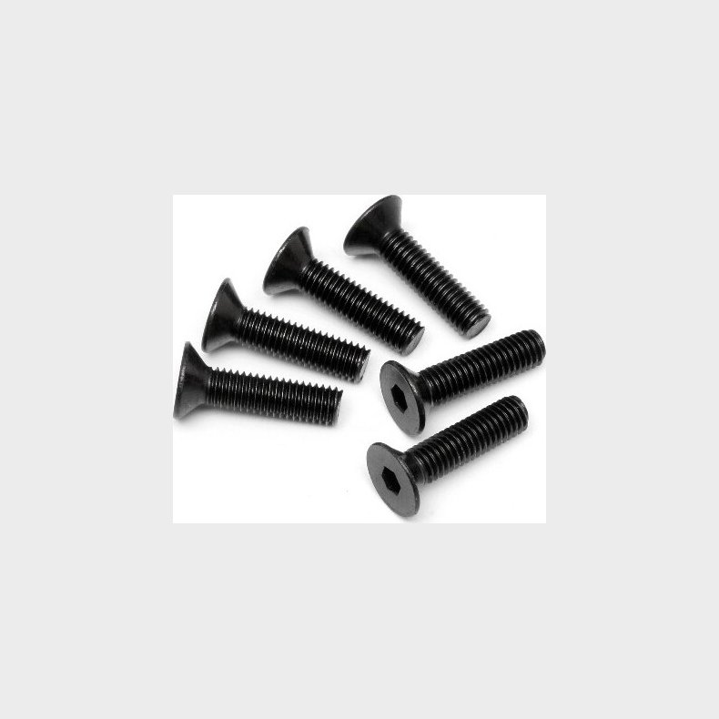 Flat Head Screw M5x20mm (hex Socket/6pcs) - Hp94732 - Hpi Racing