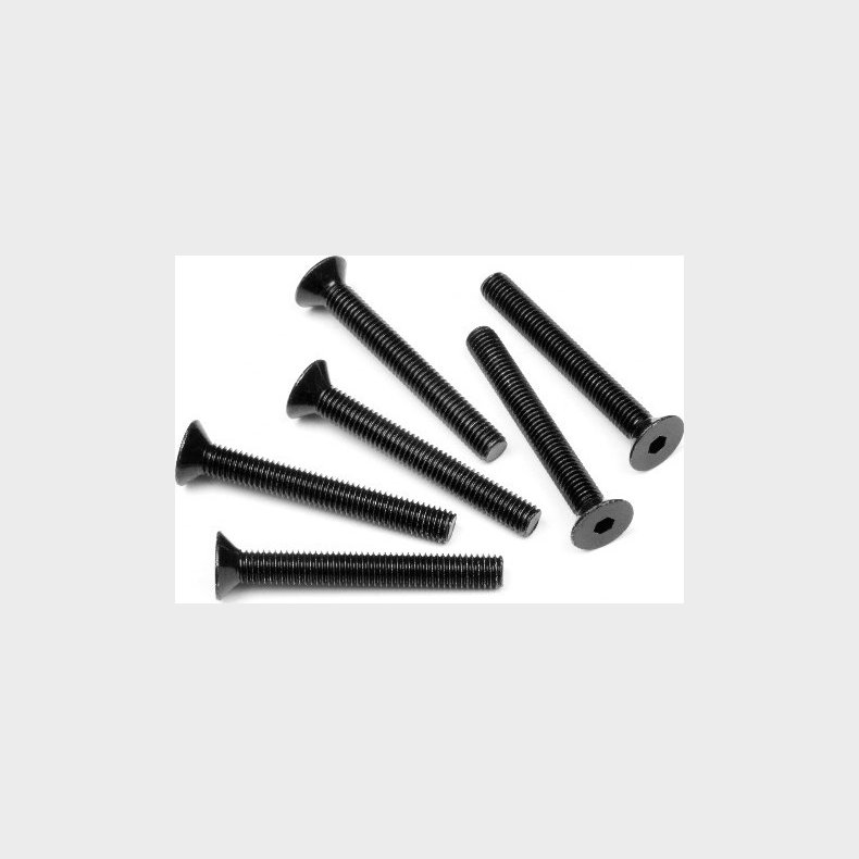 Flat Head Screw M5x40mm (hex Socket/6pcs) - Hp94737 - Hpi Racing