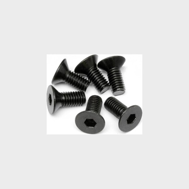 Flat Head Screw M6x14mm (hex Socket/6pcs) - Hp94879 - Hpi Racing