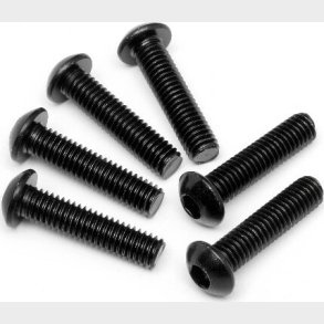 Button Head Screw M6x25mm (hex Socket/6pcs) - Hp94909 - Hpi Racing