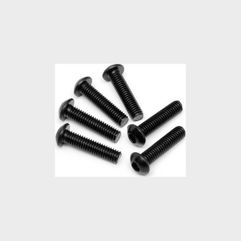 Button Head Screw M6x25mm (hex Socket/6pcs) - Hp94909 - Hpi Racing