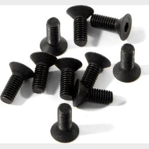 Flat Head Screw M3x8mm (hex Socket/10pcs) - Hpz082 - Hpi Racing