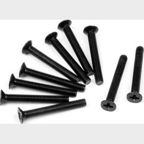 Flathead Screw M3x24mm (10pcs) - Hpz348 - Hpi Racing