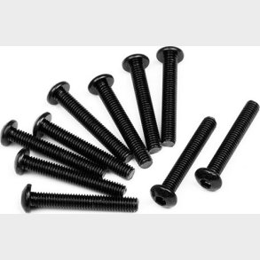 Button Head Screw M3x20mm (10pcs) - Hpz357 - Hpi Racing