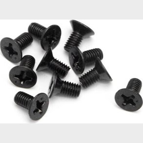 Flat Head Screw M3x6mm (10pcs) - Hpz525 - Hpi Racing