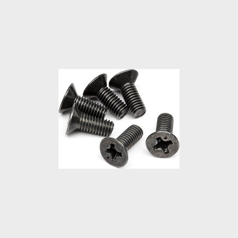 Flat Head Screw M3 X 8mm (6 Pcs) - Hpz526 - Hpi Racing