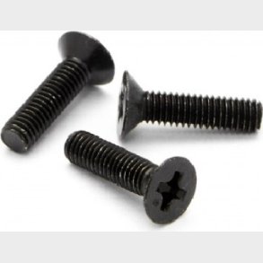 Flat Head Screw M3 X 12mm (6pcs) - Hpz528 - Hpi Racing