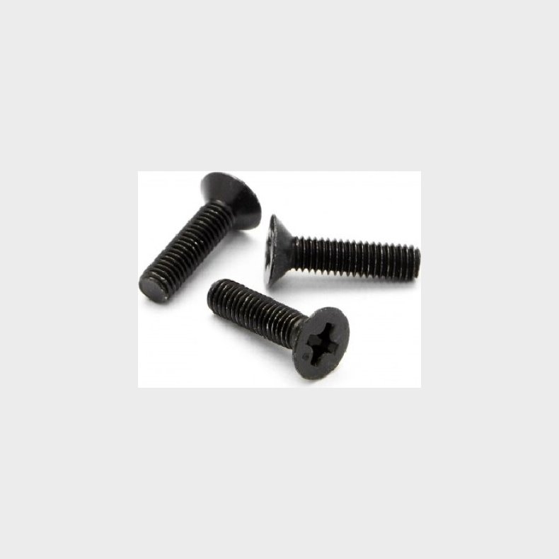 Flat Head Screw M3 X 12mm (6pcs) - Hpz528 - Hpi Racing