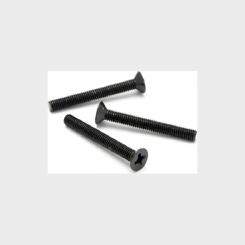 Flat Head Screw M3 X 25mm (10 Pcs) - Hpz533 - Hpi Racing