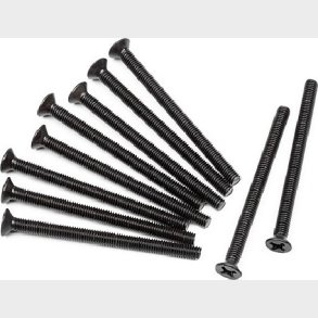 Flat Head Screw M3x40mm (10pcs) - Hpz536 - Hpi Racing