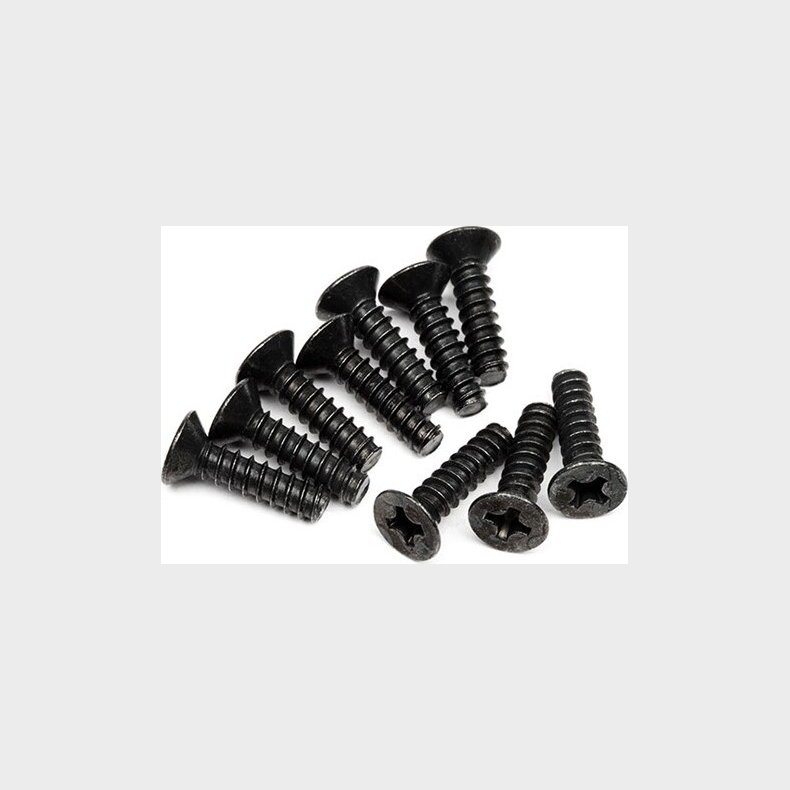Tp. Flat Head Screw M3x12mm (10pcs) - Hpz578 - Hpi Racing