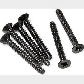 Tp. Flat Head Screw M3x25mm (6pcs) - Hpz583 - Hpi Racing