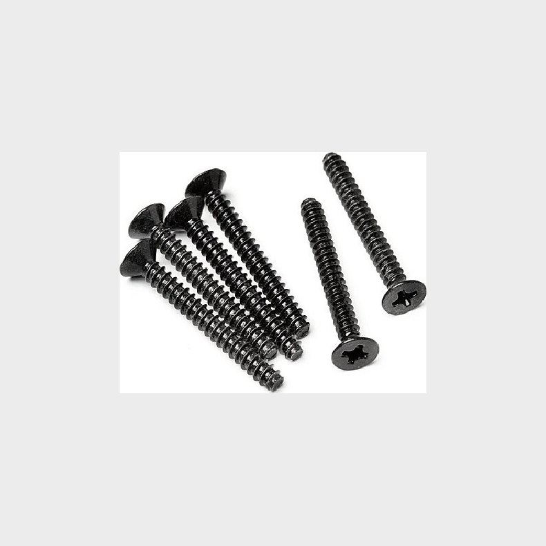 Tp. Flat Head Screw M3x25mm (6pcs) - Hpz583 - Hpi Racing