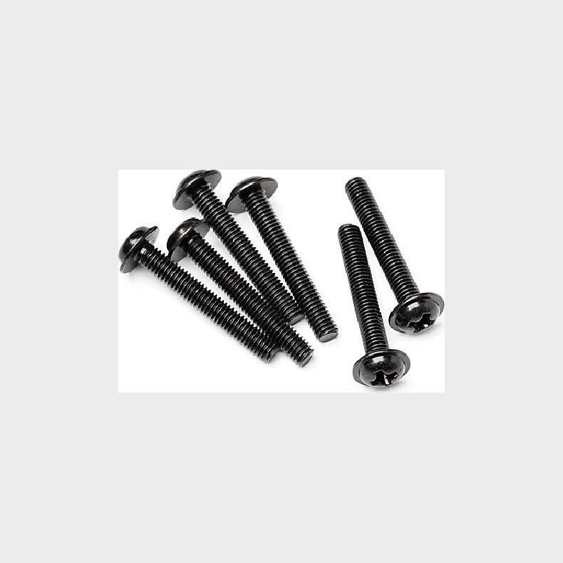 Flanged Screw M3x20mm (6pcs) - Hpz591 - Hpi Racing