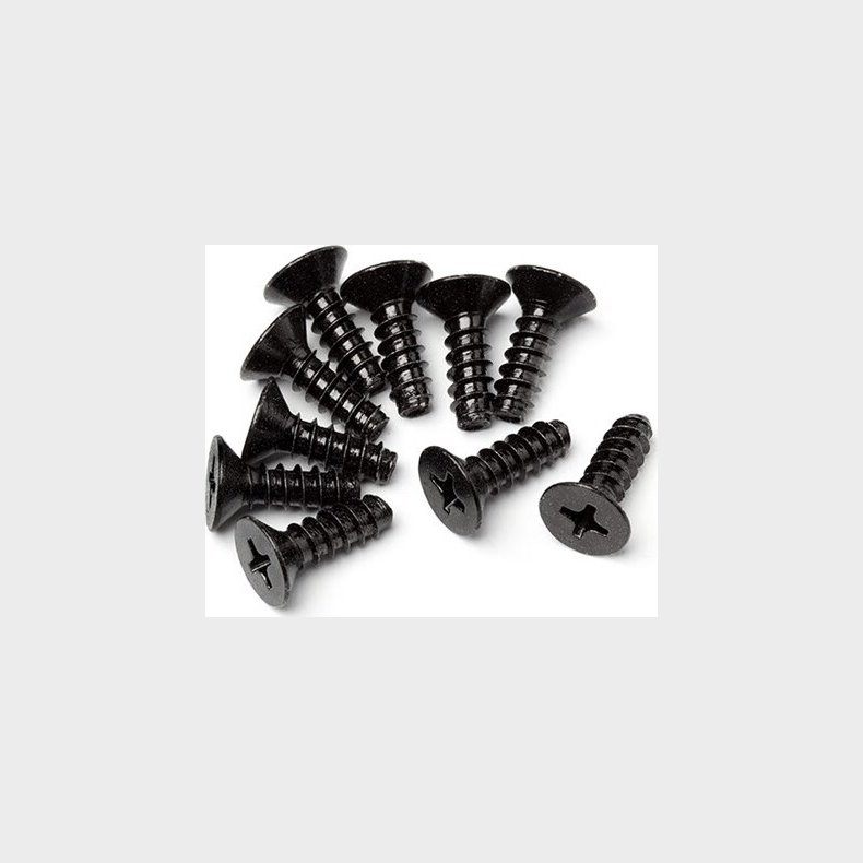 Tp Flat Head Screw M4 X 12mm (10pcs) - Hpz643 - Hpi Racing