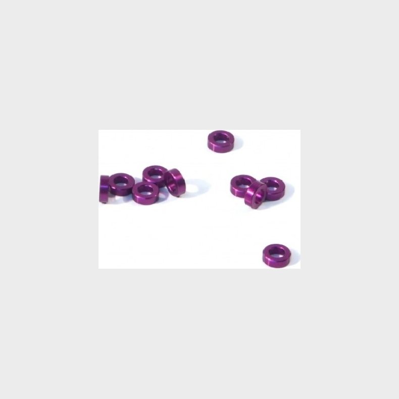 Aluminium Washer 3 X 6 X 2.0mm (purple/10 Pcs) - Hpz817 - Hpi Racing